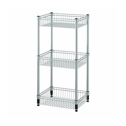 OMAR shelving unit with 3 baskets