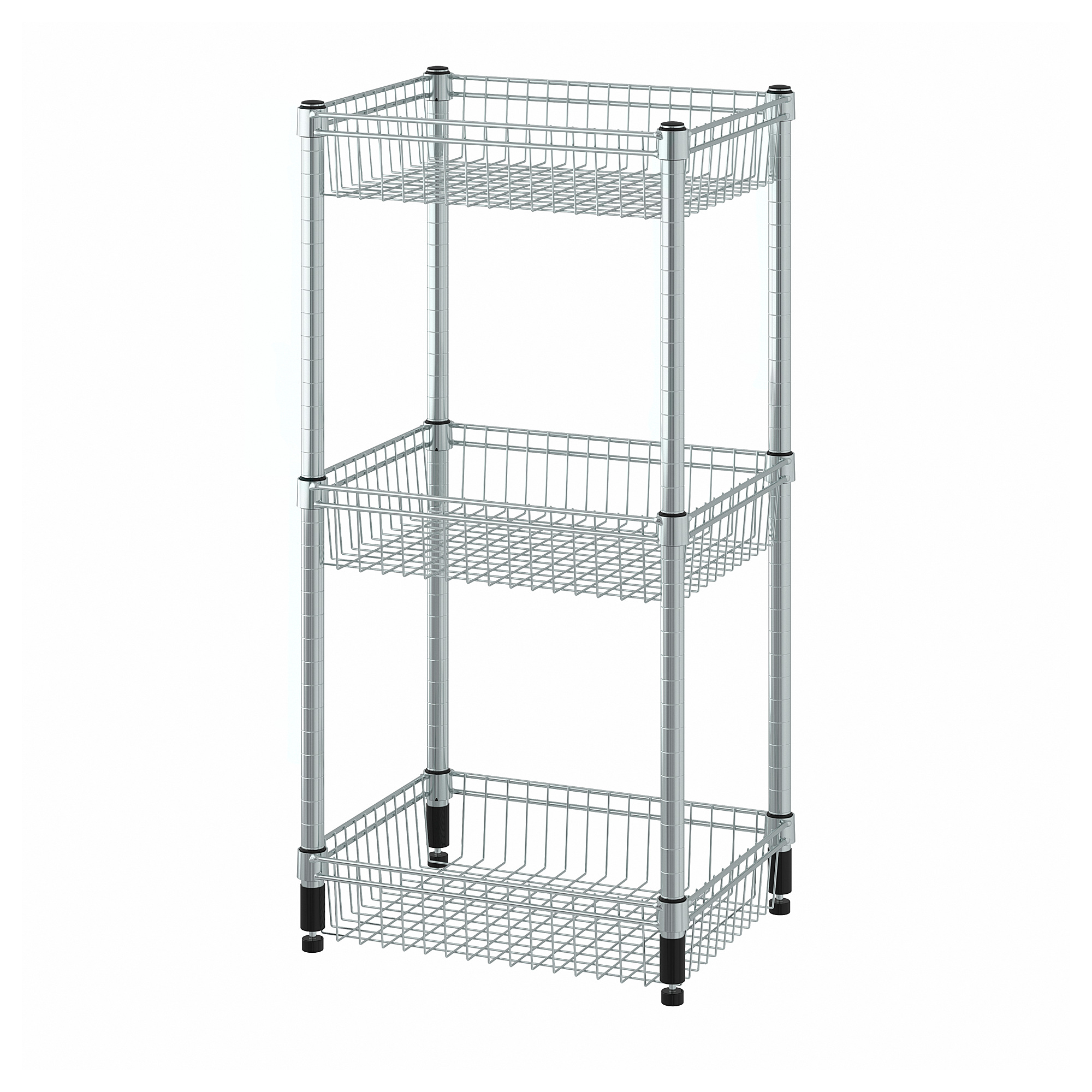 OMAR shelving unit with 3 baskets