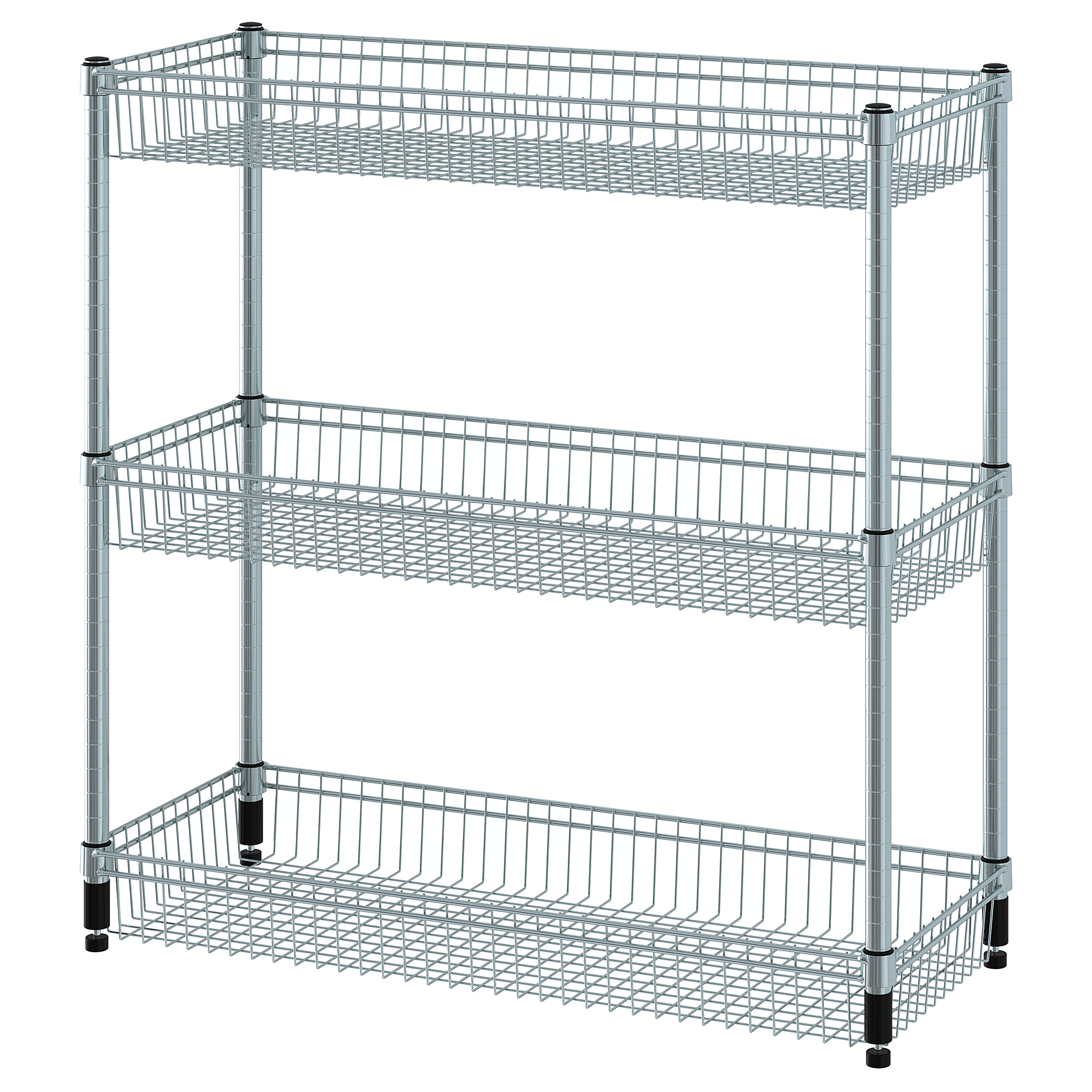 OMAR shelving unit with 3 baskets