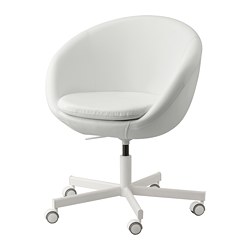 SKRUVSTA - swivel chair, Ysane white | IKEA Taiwan Online