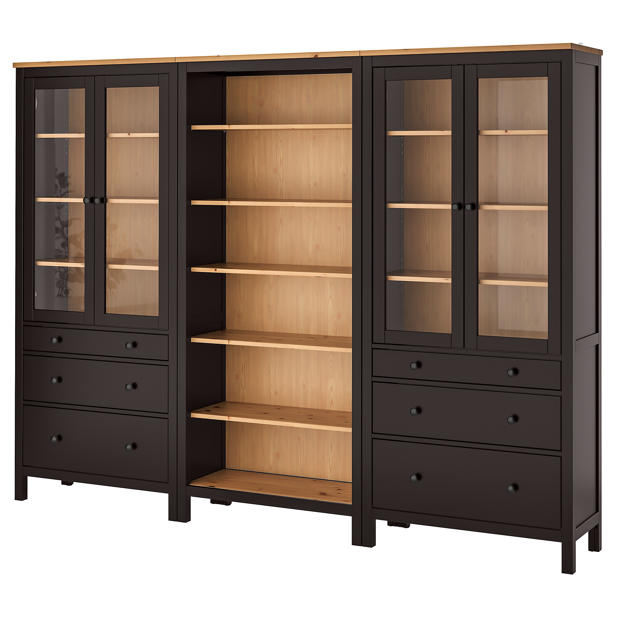 HEMNES storage combination w doors/drawers