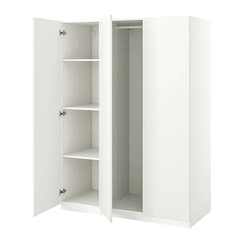 PAX/FORSAND - 衣櫃/衣櫥組合, 白色/白色, 150x60x201 公分 | IKEA 線上購物 - PE833634_S4