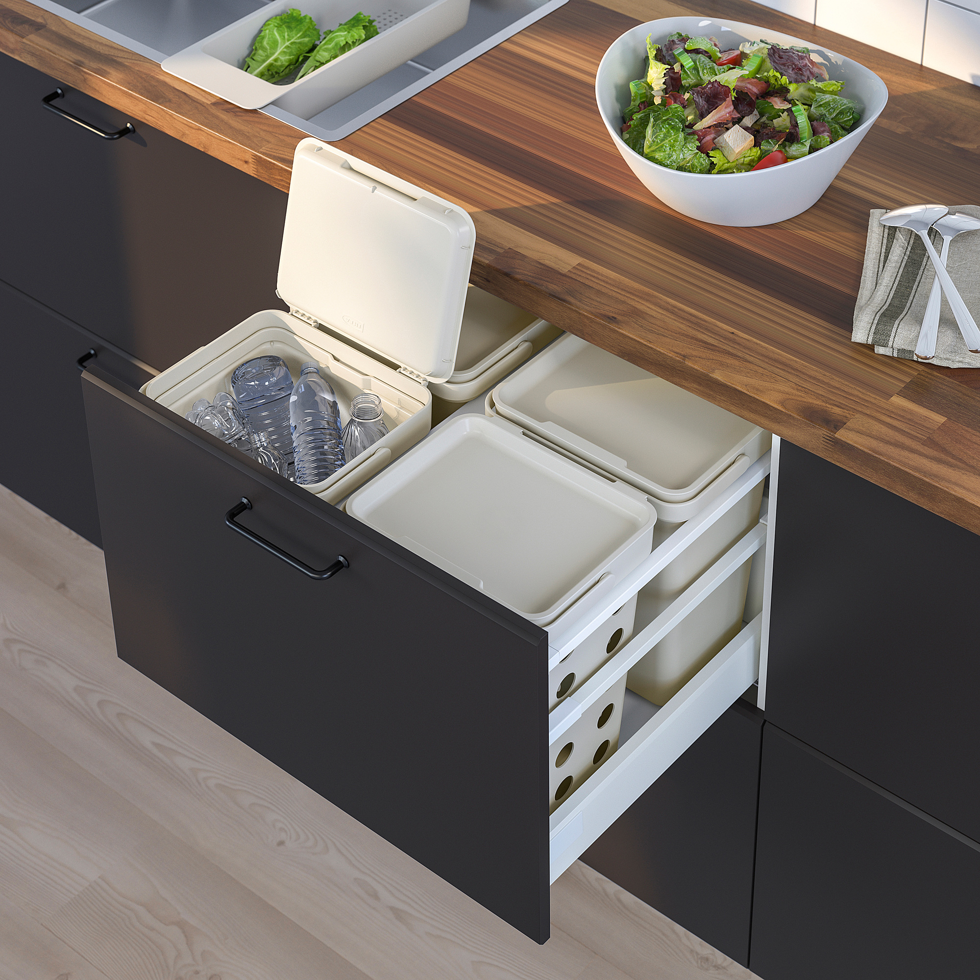 HÅLLBAR support frame f waste sorting bins