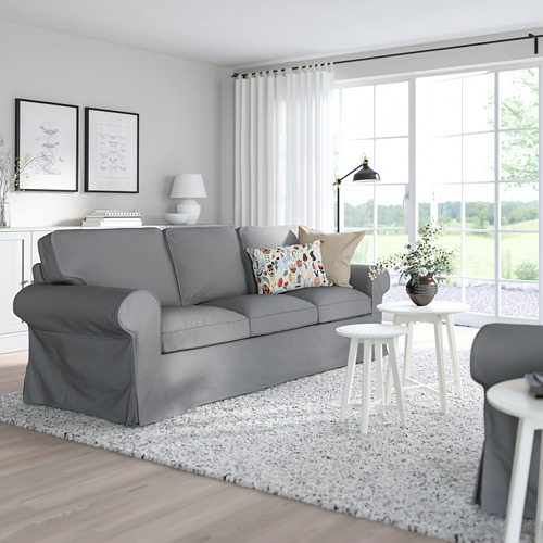 EKTORP - 3-seat sofa, Remmarn light grey | IKEA Taiwan Online - PE788685_S4