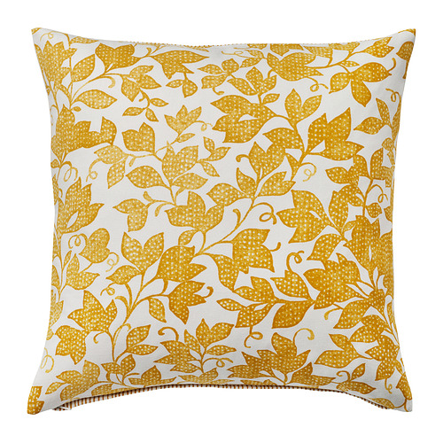 FJUNKLOCKA - cushion cover, yellow/white, 50x50 cm | IKEA Taiwan Online - PE979452_S4