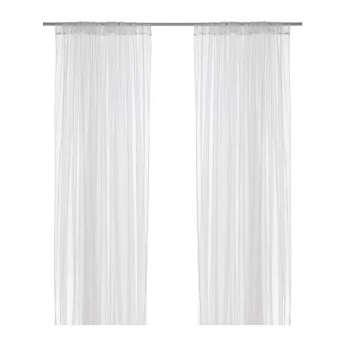 LILL - 紗簾 2件裝, 白色/穿桿式, 280x250 公分 | IKEA 線上購物 - PE242253_S4
