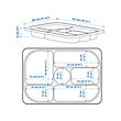 TROFAST storage tray with compartments