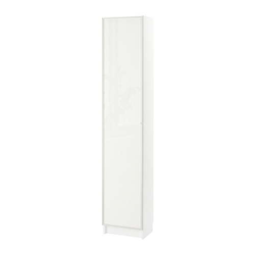 BILLY/HÖGBO - 書櫃附玻璃門板組合, 白色, 40x30x202 公分 | IKEA 線上購物 - PE875419_S4
