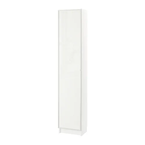BILLY/HÖGBO - 書櫃附玻璃門板組合, 白色, 40x30x202 公分 | IKEA 線上購物 - PE875419_S4