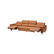 RULLERUM 4-seat sofa w 2 electric recliners