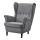 STRANDMON - 扶手椅, Nordvalla 深灰色 | IKEA 線上購物 - PE517964_S1
