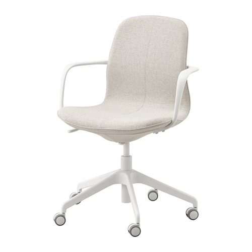 LÅNGFJÄLL office chair with armrests