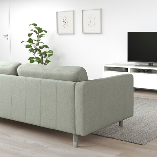 LANDSKRONA - 三人座沙發, Gunnared 淺綠色/金屬 | IKEA 線上購物 - PE680190_S4