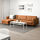 LANDSKRONA - 4-seat sofa, with chaise longue/Grann/Bomstad golden-brown/metal | IKEA Taiwan Online - PE680336_S1