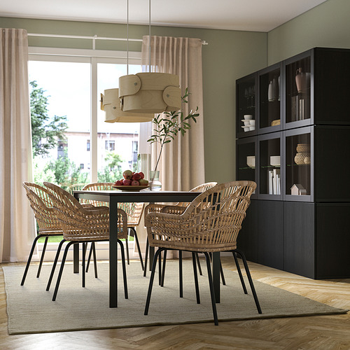 TIDTABELL rug, flatwoven