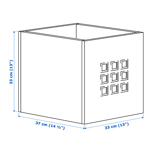 LEKMAN - 收納盒 33x37x33公分, 白色 | IKEA 線上購物 - PE692401_S4