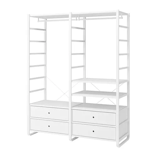 ELVARLI - 衣櫃/衣櫥組合, 白色, 165x55x216 公分 | IKEA 線上購物 - PE692365_S4
