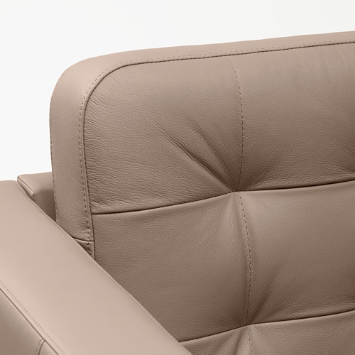 LANDSKRONA - 4-seat sofa, with chaise longue/Grann/Bomstad dark beige/metal | IKEA Taiwan Online - PE684265_S4
