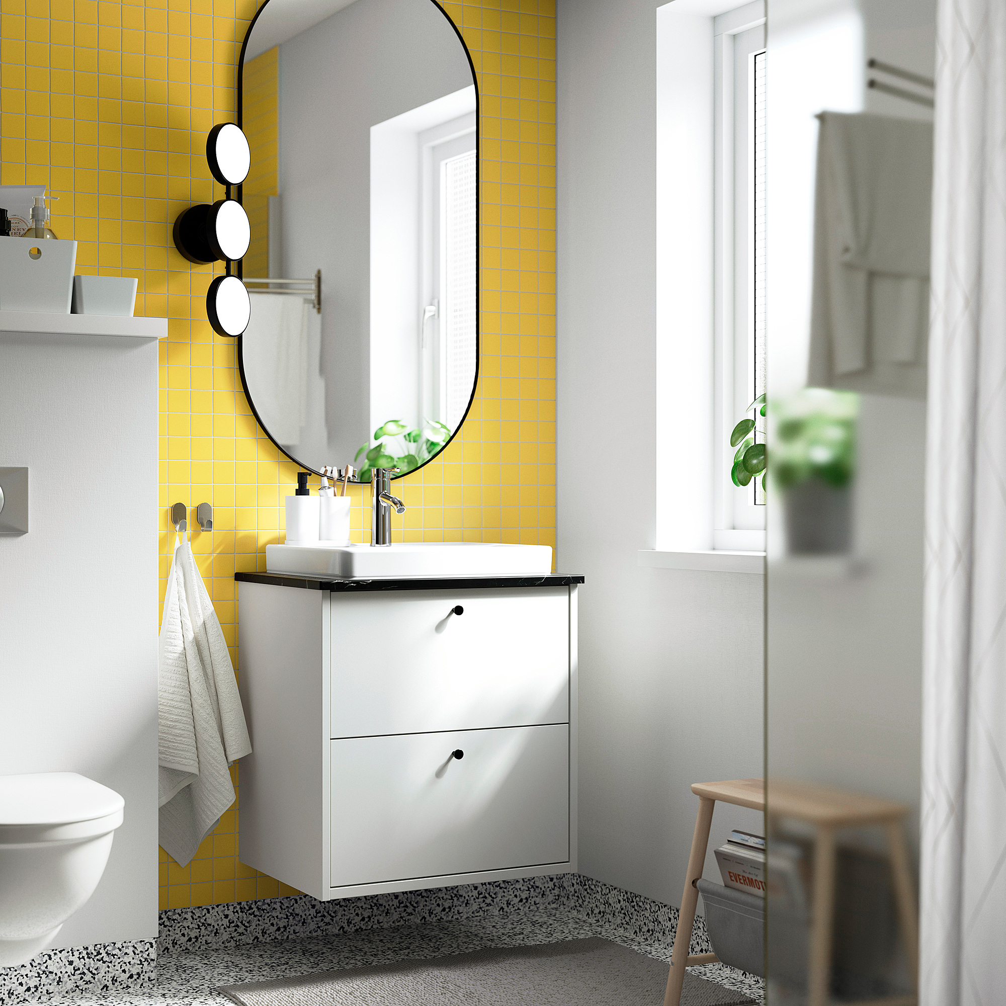 HAVBÄCK/ORRSJÖN wash-stnd w drawers/wash-basin/tap