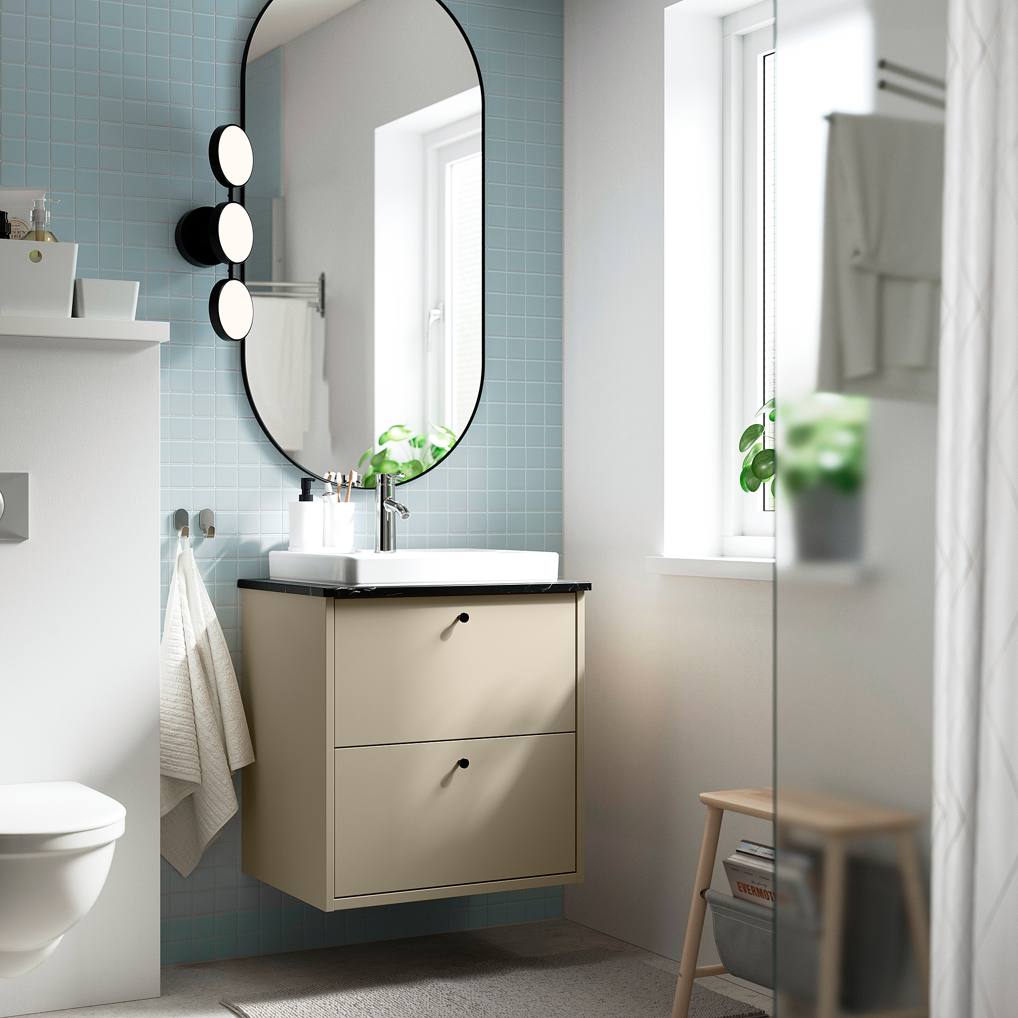 HAVBÄCK/ORRSJÖN wash-stnd w drawers/wash-basin/tap