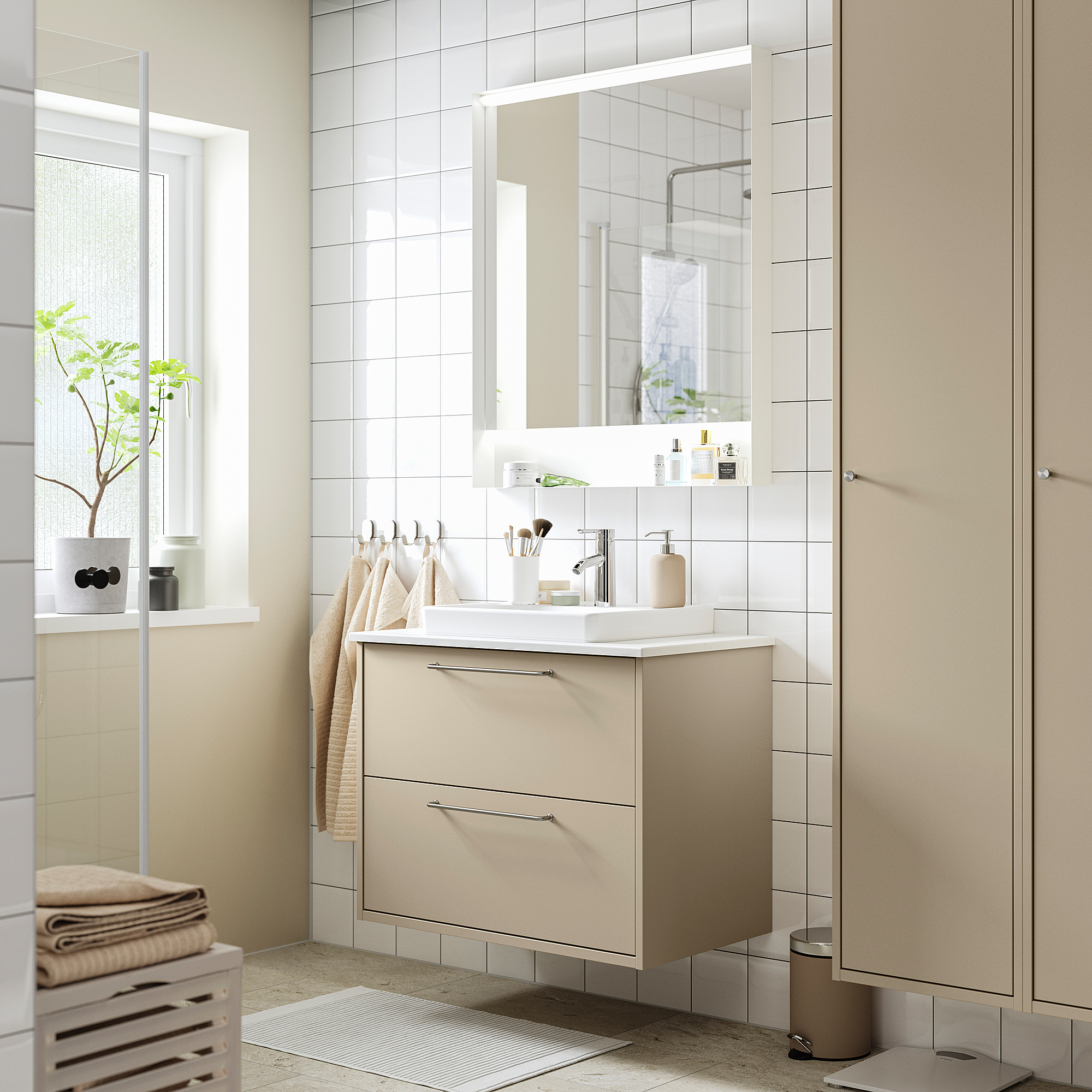 HAVBÄCK/ORRSJÖN wash-stnd w drawers/wash-basin/tap