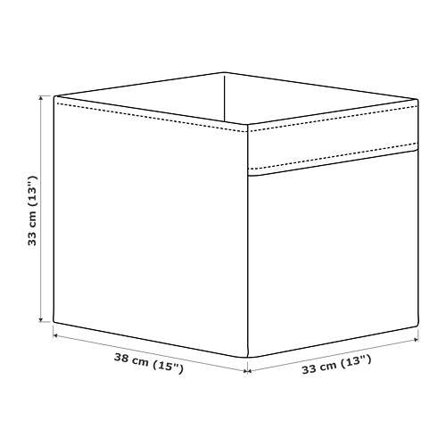 DRÖNA - 收納盒 33x38x33公分, 黑色 | IKEA 線上購物 - PE692406_S4