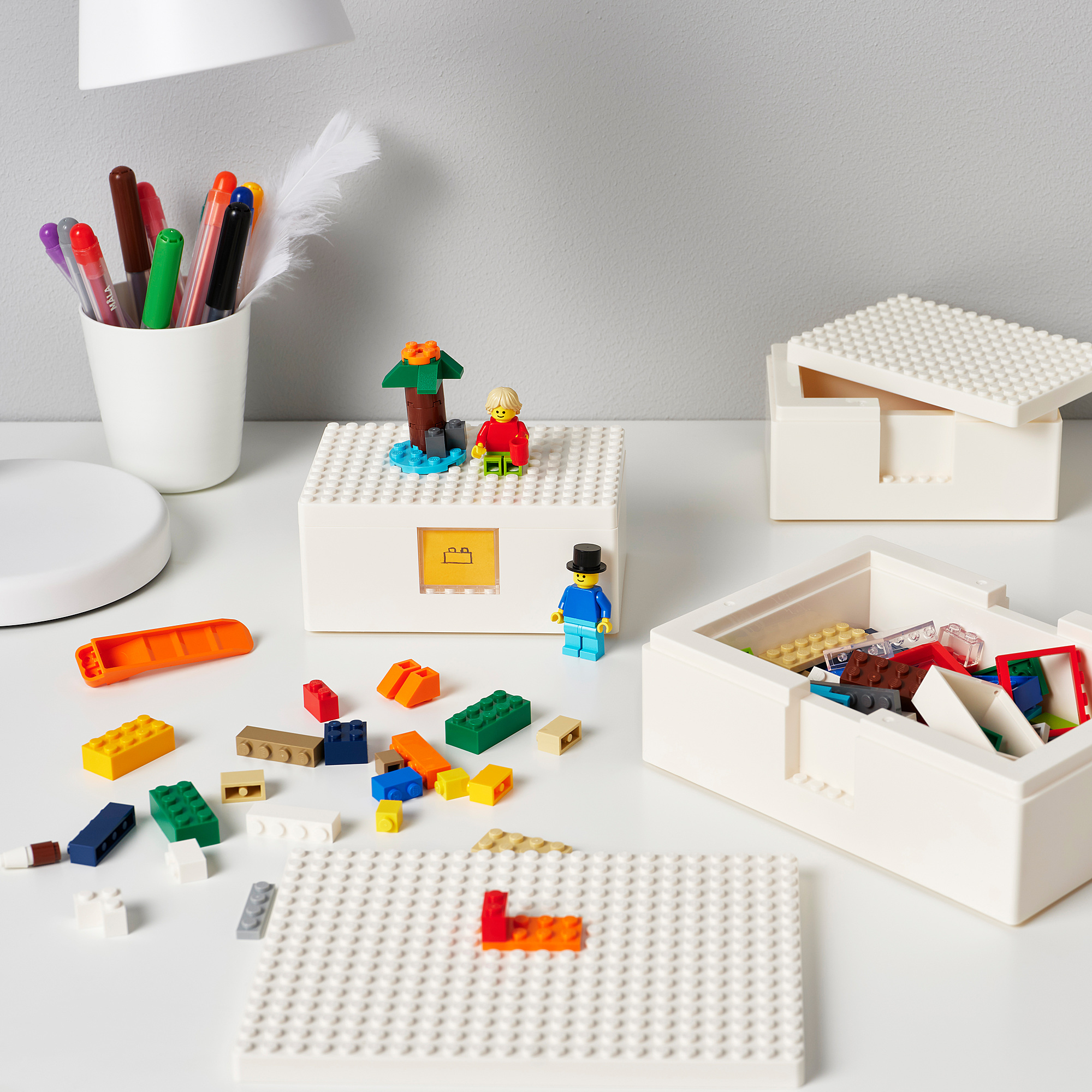BYGGLEK LEGO®積木遊戲盒 3件組