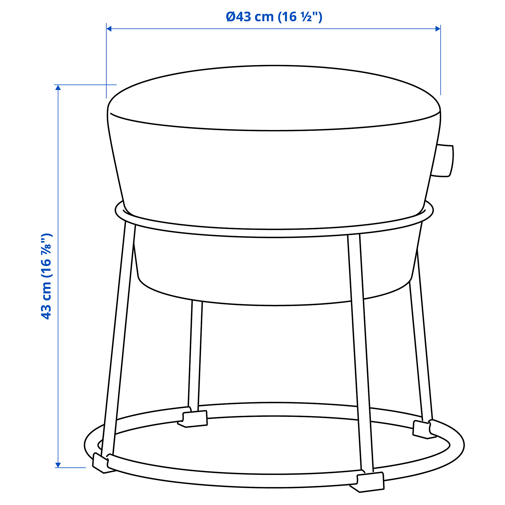 EMMISLÖV pouffe