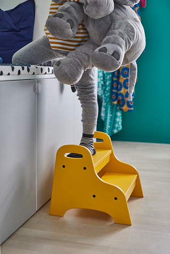 TROGEN - 兒童墊腳凳, 黃色 | IKEA 線上購物 - PH156861_S4