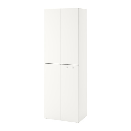 SMÅSTAD/PLATSA - wardrobe, white white/with 2 clothes rails, 60x57x181 cm | IKEA Taiwan Online - PE788857_S4
