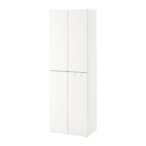 SMÅSTAD/PLATSA - 衣櫃/衣櫥, 白色 白色/附2支吊衣桿, 60x57x181 公分 | IKEA 線上購物 - PE788857_S4