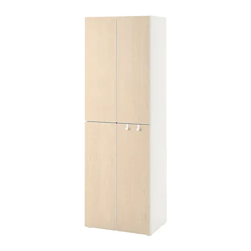 SMÅSTAD/PLATSA - 衣櫃/衣櫥, 白色 樺木/附2支吊衣桿, 60x57x181 公分 | IKEA 線上購物 - PE788862_S4