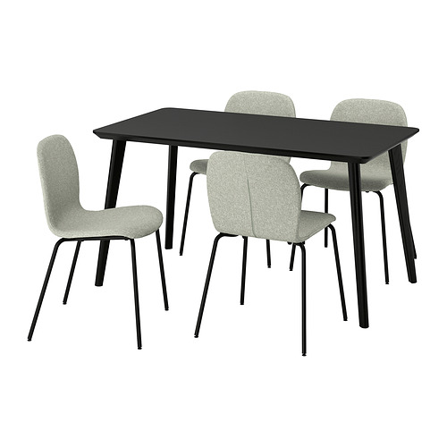 LISABO/KARLPETTER table and 4 chairs