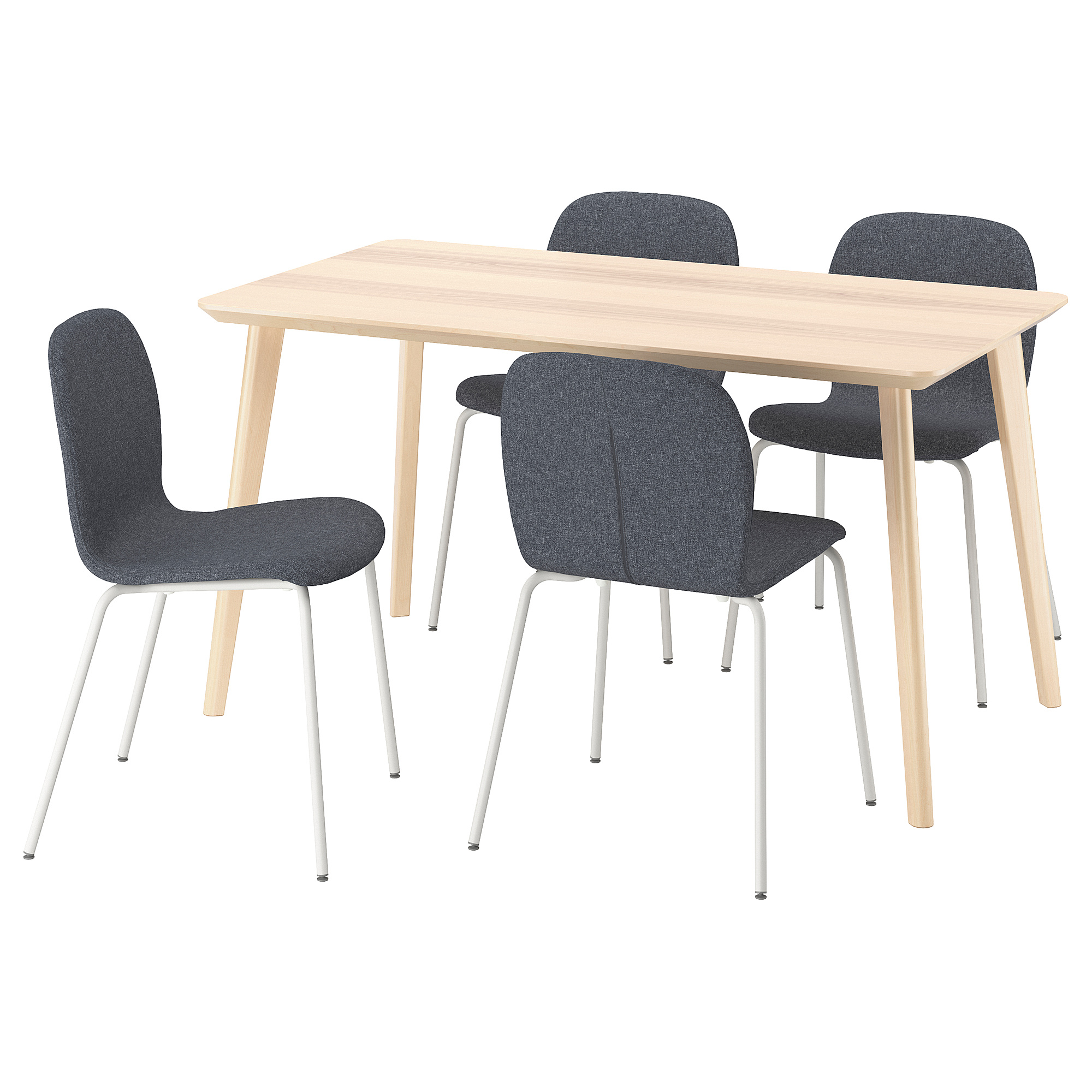LISABO/KARLPETTER table and 4 chairs
