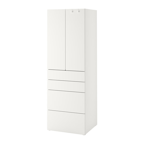 SMÅSTAD/PLATSA - wardrobe, white white/with 4 drawers, 60x57x181 cm | IKEA Taiwan Online - PE788905_S4