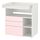 SMÅSTAD - changing table, white pale pink/with 3 drawers | IKEA Taiwan Online - PE788939_S1