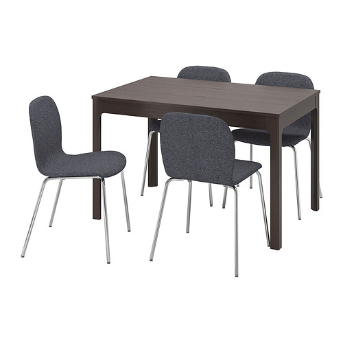 EKEDALEN/KARLPETTER 餐桌附4張餐椅