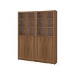 BILLY/OXBERG bookcase comb w panel/glass doors