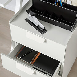 TROTTEN - 附輪腳抽屜櫃/3抽, 碳黑色 | IKEA 線上購物 - PE827591_S3