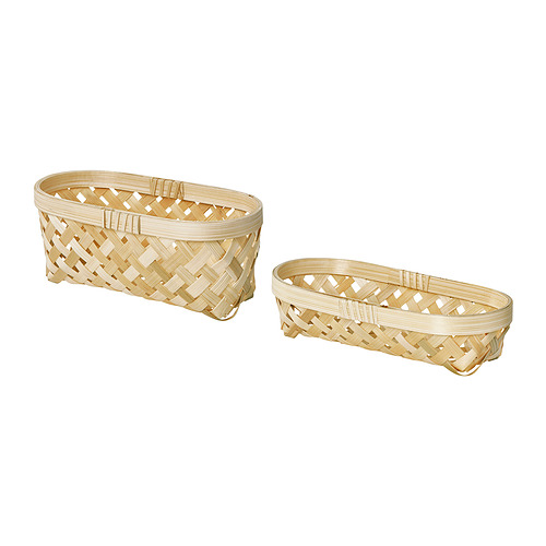 SALUDING - basket, set of 2, handmade bamboo | IKEA Taiwan Online - PE834286_S4