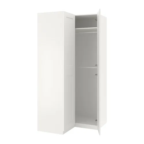 PAX/GRIMO - 轉角衣櫃/衣櫥, 白色/白色, 110/110x236 公分 | IKEA 線上購物 - PE692558_S4