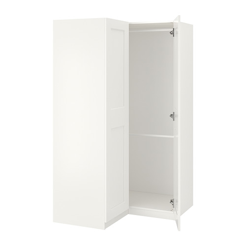 PAX/GRIMO - 轉角衣櫃/衣櫥, 白色/白色, 110/110x201 公分 | IKEA 線上購物 - PE692559_S4