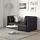 VALLENTUNA - 2-seat modular sofa with sofa-bed, and storage/Murum black | IKEA Taiwan Online - PE691200_S1