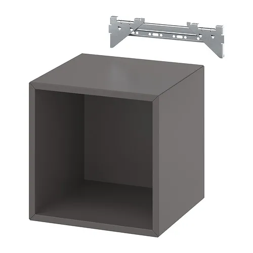 EKET - wall-mounted shelving unit, dark grey, 35x35x35 cm | IKEA Taiwan Online - PE944110_S4
