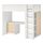 SMÅSTAD - loft bed, white birch/with desk with 4 drawers | IKEA Taiwan Online - PE789051_S1