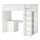 SMÅSTAD - loft bed, white with frame/with desk with 4 drawers | IKEA Taiwan Online - PE789053_S1