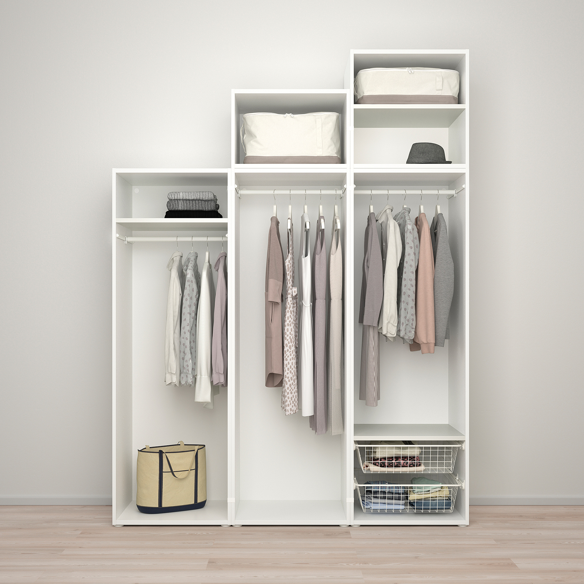 PLATSA wardrobe with 5 doors