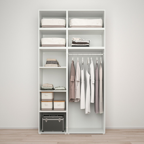 PLATSA wardrobe with 9 doors