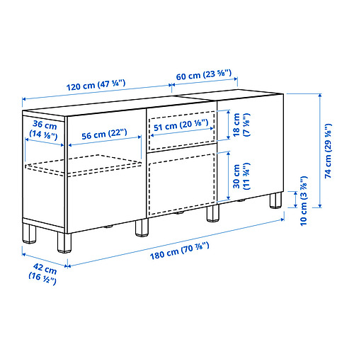BESTÅ - storage combination with drawers, white Riksviken/light bronze effect | IKEA Taiwan Online - PE834322_S4