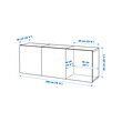 BESTÅ wall-mounted cabinet combination